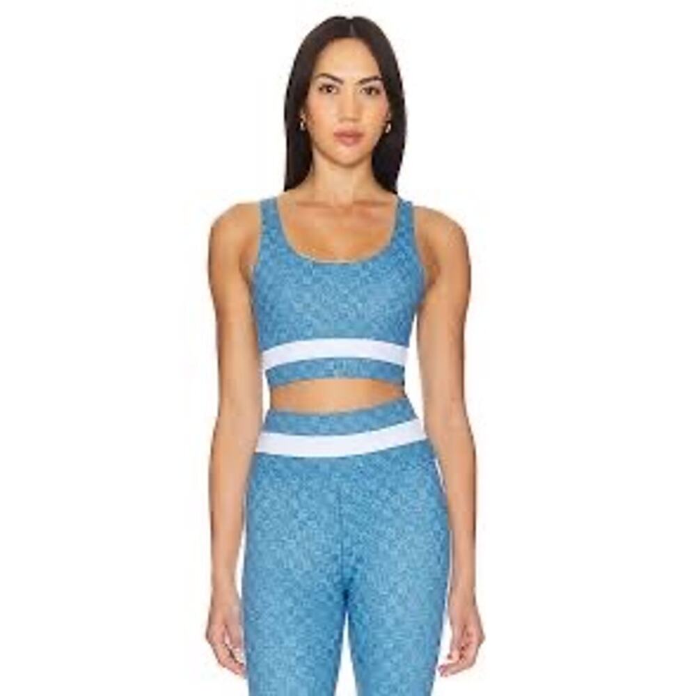 Beach Riot Mackenzie Top in Denim Daze